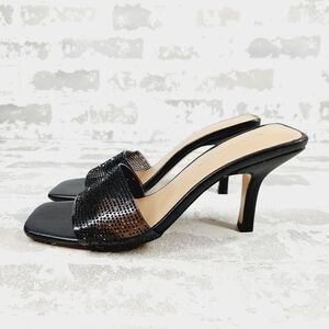 NEW BCBGeneration Women's Maxari-2 Black Rhinestone Dress Sandals B574